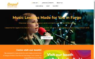 Amped School of Music website