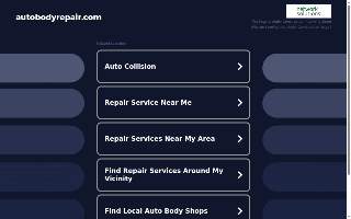 Auto Body Repair Shop website