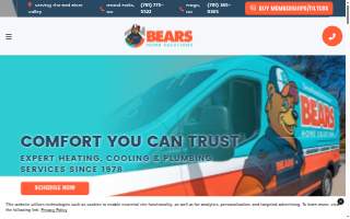 Bears Home Solutions website