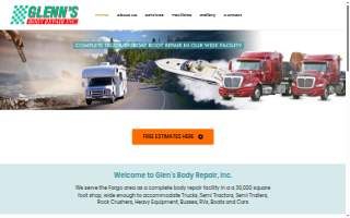 Glenn's Body Repair Inc website