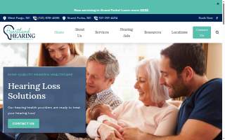 Heartland Hearing Professionals, PLLC of Fargo website