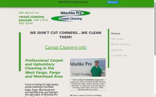 Nitschke Pro Carpet Cleaning website