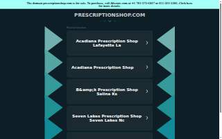 Prescription Shop website