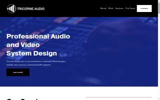 Tricorne Audio Inc website