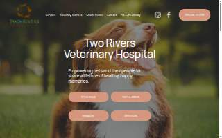 Two Rivers Veterinary Hospital website