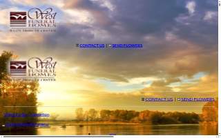 West Funeral Home & Life Tribute Center website