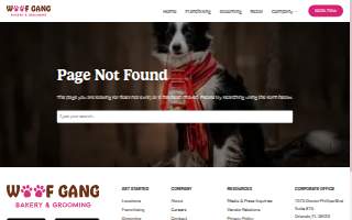 Woof Gang Bakery & Grooming Fargo website