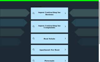 Aspen Contracting Inc. website