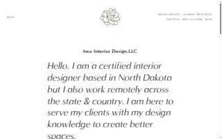 AWE Interior Design website