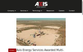 Axis Energy Services website