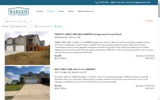 Bakken Property Management website