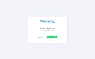 KO Storage of Williston website