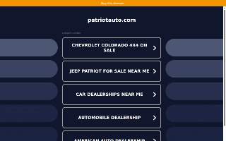 Patriot Auto website