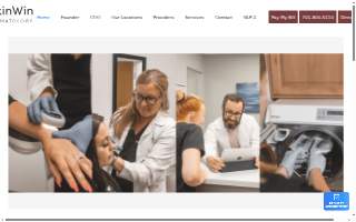 Skin Win Dermatology of Williston website