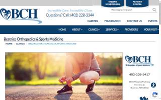 Beatrice Orthopaedics and Sports Medicine website