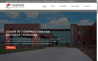 Caspers Construction website