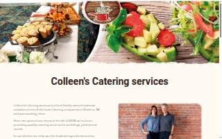 Colleen's Catering website