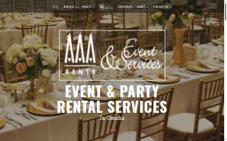AAA Rents & Event Services website