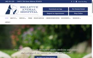 Bellevue Animal Hospital PC website