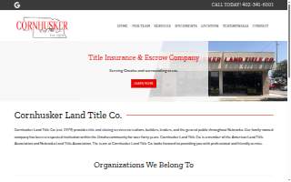 Cornhusker Land Title Co website