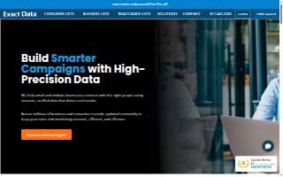 Exact Data website