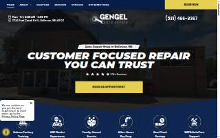 Gengel Auto Repair website
