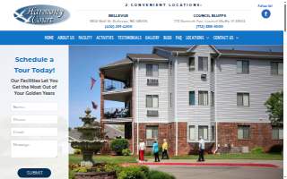 Harmony Court - Senior Living in Bellevue website