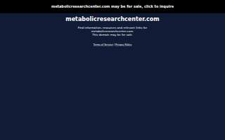 Metabolic Research Center website