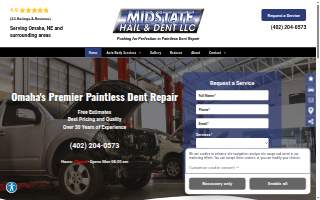 Midstate Hail & Dent LLC of Bellevue website