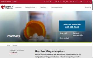 Nebraska Medicine Pharmacy at Bellevue Health Center website