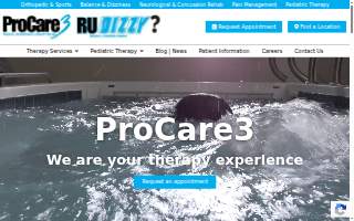 ProCare3 Physical & Occupational Therapy/ RU Dizzy? Balance & Vestibular Center website