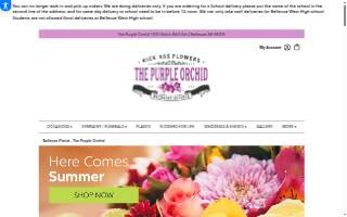 Purple Orchid Flowers website