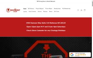 The 3D Print Stop website