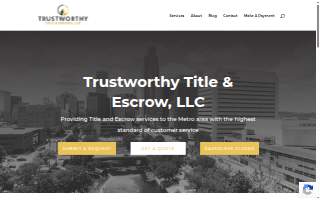 Trustworthy Title & Escrow, LLC of Bellevue website