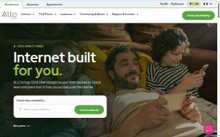 ALLO Fiber website