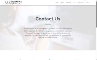 Colegrove Counseling Center website