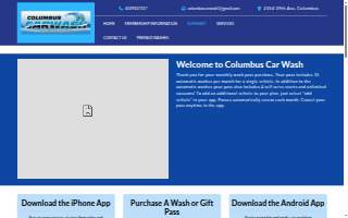 Columbus Carwash website