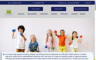 Columbus Children’s Healthcare website