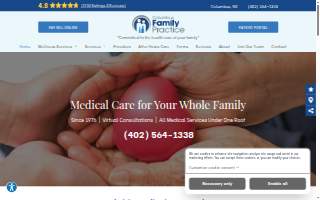 Columbus Family Practice Associates website