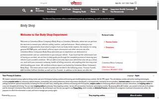 Columbus Motor Company Bodyshop website