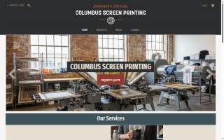 Columbus Screen Printing Inc website
