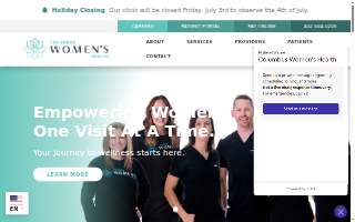 Columbus Womens Healthcare website