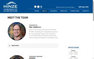 Hinze Chiropractic & Acupuncture website