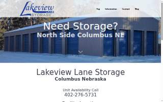 Lakeview Lane Storage website