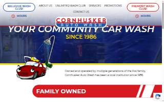 Cornhusker Auto Wash of Fremont website