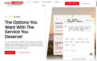 Eric Luebbe Insurance Agency website