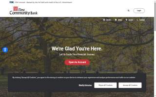 First Community Bank website