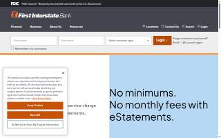 First Interstate Bank of Fremont website