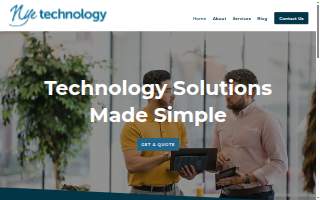 Nye Technology Solutions website
