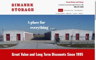 Simanek Storage website